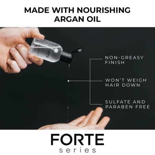 Alex Costa Hydrating Argan Oil Daily Hair Serum by Forte Series Sulfate Free Argan Hair Oil for Men Hair Serum for Dry Damaged Hair, for Styling Hair (75 ml / 2.5 oz)-Velvo Beauty