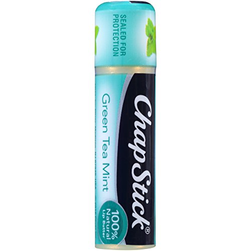 ChapStick 100% Natural Lip Butter Green Tea Mint and Sweet Papaya Lip Balm Tubes Variety Pack - 0.15 Oz Each (Pack of 2)-Velvo Beauty