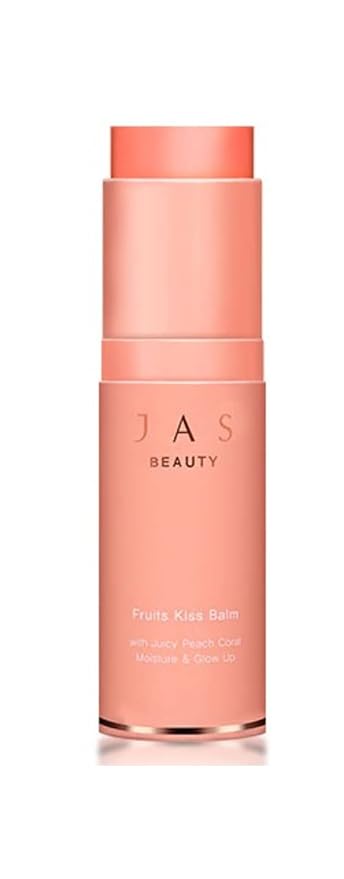 JAS 3-in-1 Eye, Cheek, Lip Glow Up Fruits Kiss Stick Multi Balm 10g, Hypoallergenic, Peach Coral, Oil Free, Portable Size, Multi usable,Sebum Care-Velvo Beauty