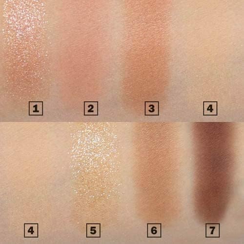 Espoir Real Eye Palette #1 Peachy Like (Warm Peach Color Filter) | Multi-Use Long-Lasting Colors with Sparkling Glitter for Eyeshadow Base and Cheeks Makeup-Velvo Beauty