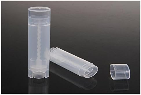 10PCS 4.5g/4.5ml Empty DIY Lip Tubes Holder Containers Vial Refillable PP Plastic Deodorant Crayon Travel Tube Pipe Bottle Lip Gloss Case DIY Lip Balm Gifts For Women Lady Girls(Transparent)-Velvo Beauty