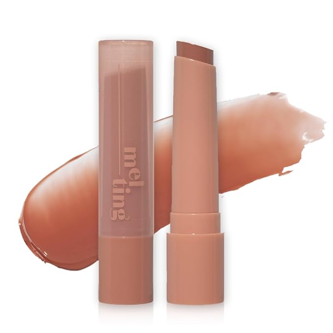 ETUDE Ginger Sugar Melting Balm Stick 01 Fig Beige | Tinted Moisturizing Lip balm | Natural Ingredients Hydrate Ginger, Sugar, Shea Butter Moisturizing Relaxing Effect | K-Beauty-Velvo Beauty