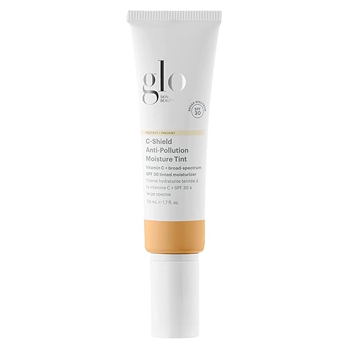 Glo Skin Beauty C-Shield Anti-Pollution Moisture Tint - Tinted Moisturizer With SPF 30 for Face, Broad Spectrum Protection & Vitamin C, 1.7 Oz (5W-Medium)-Velvo Beauty