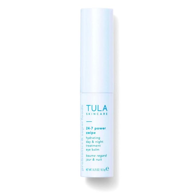 TULA 24-7 Power Swipe Hydrating Eye Balm | Dark Circle Treatment, Instant Brightening, Portable | 0.23oz-Velvo Beauty