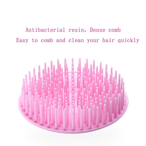 Hair Scalp Brush Dandruff Cleaning Brush Shower Scalp Shampoo Brush Scalp Massager Pack of 4(Green and Yellow)-Velvo Beauty