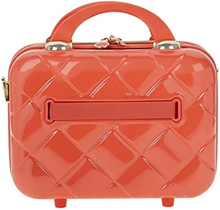 2-in-1 Essential St. Tropez Design Beauty Case - Black/Cream Python, Rose Gold-Velvo Beauty