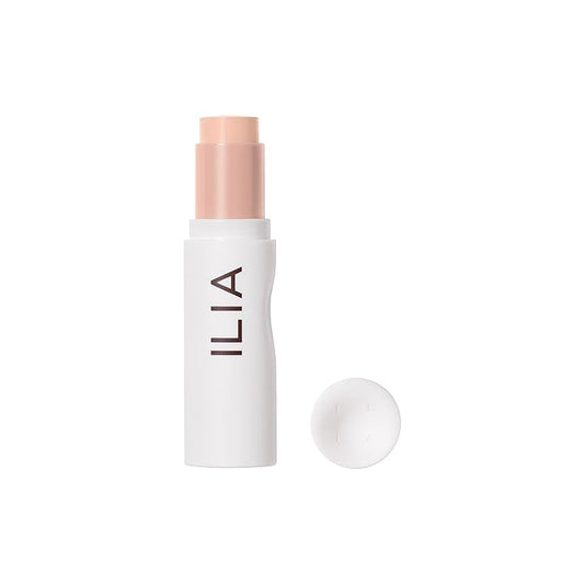 ILIA - Skin Rewind Complexion Stick - Foundation + Concealer + Skincare | Non-Toxic, Vegan, Cruelty-Free, Clean Makeup (5C - Pine, 0.35 oz | 10 g)-Velvo Beauty