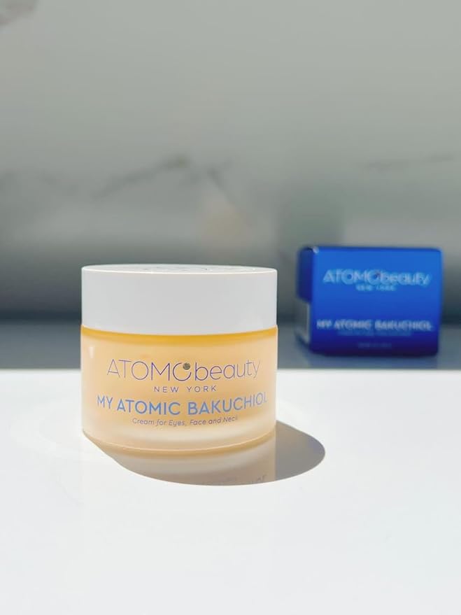 MY ATOMIC BAKUCHIOL Cream for Eyes, Face and Neck – Bakuchiol + Purified Quinoa Seed Polysaccharides | Anti-Aging, Lifting & Brightening | Retinol Alternative | Vegan & Dermatologically Tested – 45ml-Velvo Beauty