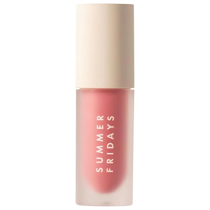 Summer Fridays Dream Lip Oil - Tinted Lip Oil with Moisturizing Sheer Coverage, High-Shine and Deep Hydration - Non-Sticky Formula for Long-Lasting Softness - Rose Bud (0.15 Oz)-Velvo Beauty