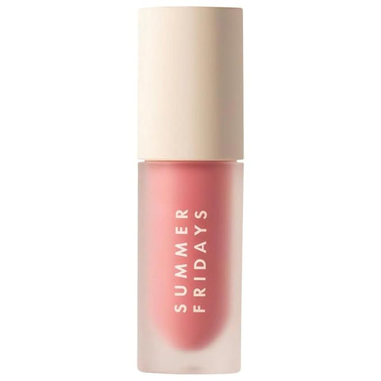 Summer Fridays Dream Lip Oil - Tinted Lip Oil with Moisturizing Sheer Coverage, High-Shine and Deep Hydration - Non-Sticky Formula for Long-Lasting Softness - Rose Bud (0.15 Oz)-Velvo Beauty