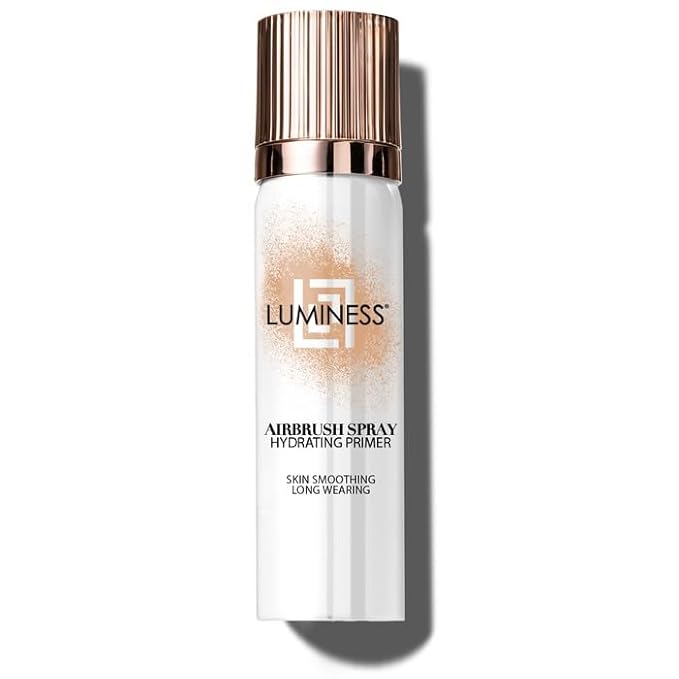 LUMINESS Airbrush Primer Hydrating Spray - Primes, Hydrates and Smooths Skin Texture for The Ultimate Canvas for Foundation Application - Hydrolyzed Silk & Hyaluronic Acid - 1.66oz-Velvo Beauty