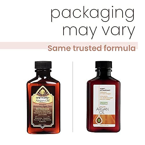 One 'n Only Argan Oil Hair Treatment - Hair Oil Smoothes and Strengthens Dry Damaged Hair, Eliminates Frizz, Creates Brilliant Shines, Non-Greasy Formula, 3.4 Fl. Oz-Velvo Beauty
