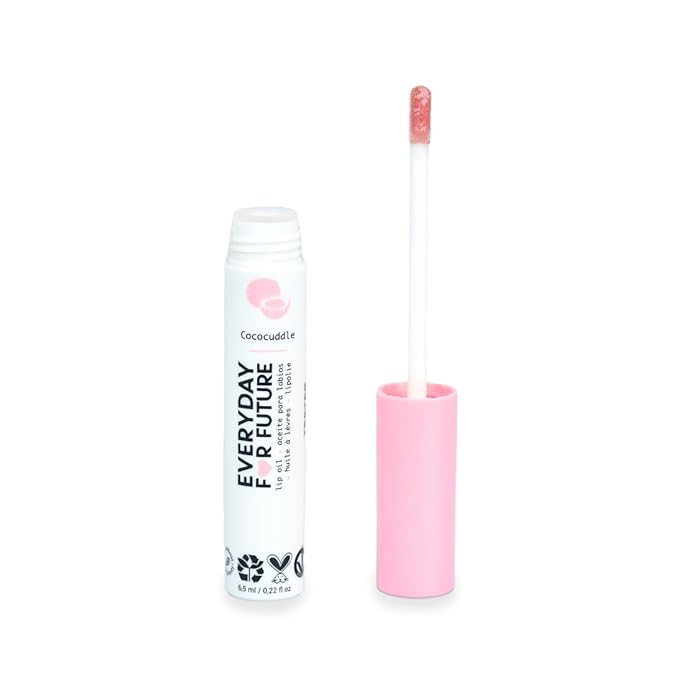Coconut Lip Oil | Pearl Pink Lip Treatment with Coconut Oil | Moistuizing Lip Oil | Vegan & Cruelty Free Lip Oil | 99% Natural Lip Oil | Coco Loco 5 ml (Pearl Pink)-Velvo Beauty