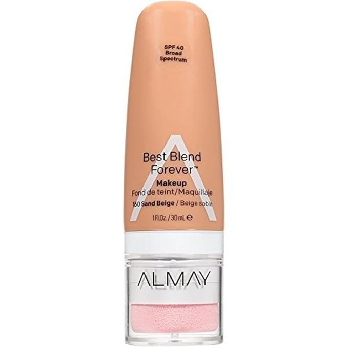 Almay Best Blend Forever Foundation, Sand Beige, 1 fl. oz., SPF 40 Broad Spectrum-Velvo Beauty