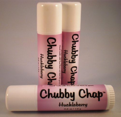 Three (3x) Large Jumbo Chapstick Natural Chapstick - 1/2 Ounce Lip Balm (Huckleberry)-Velvo Beauty