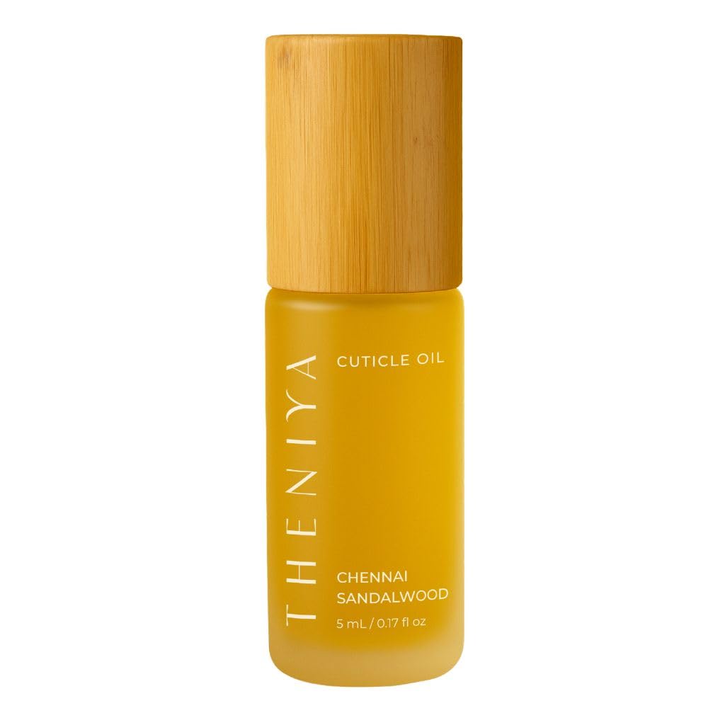 Cuticle Oil for Nail Strengthening and Growth – Hydrating, Vegan, Organic Formula with Jojoba & Vitamin E | 3 Signature Fragrances | 5mL Roll-On (0.17 Fl Oz, Sandalwood Fragrance)-Velvo Beauty