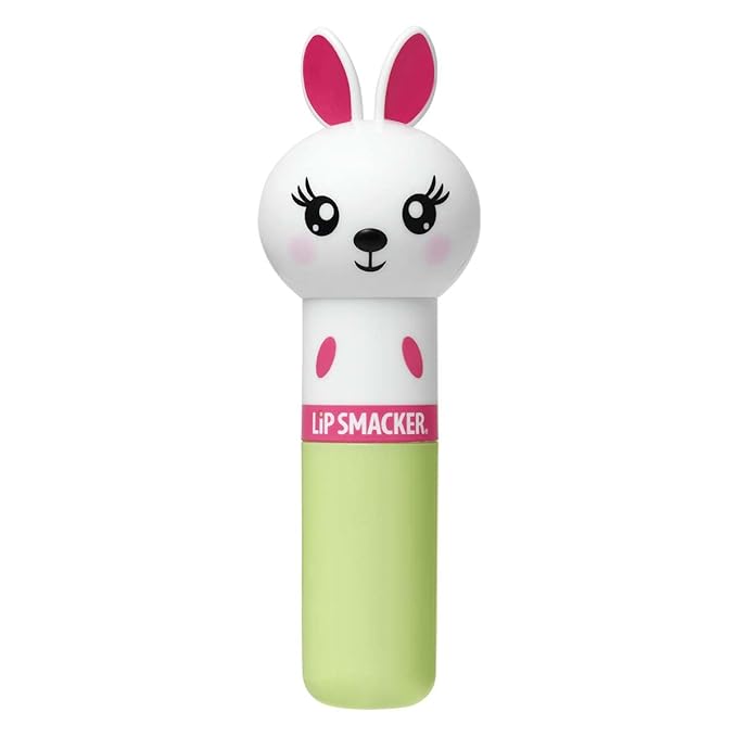 Lip Smacker Lippy Pals Bunny Rabbit, Flavored Moisturizing & Smoothing Soft Shine Lip Balm, Hydrating & Protecting Fun Tasty Flavors, Cruelty-Free & Vegan - Hoppy Carrot Cake-Velvo Beauty