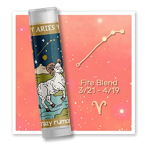 Crazy Rumors Aries Zodiac All Natural, Plant Based Lip Balm to Moisturize and Nourish your Lips - Fire Blend (Sweet Orange, Fresh Berry, Aromatic Spice)-Velvo Beauty