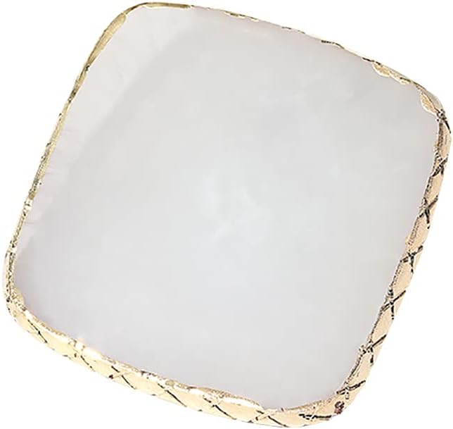 Square Nail Art Palette Painting Makeup Palette Tray Cosmetic Nail Gel Polish Colors Mixing Pallet White-Velvo Beauty