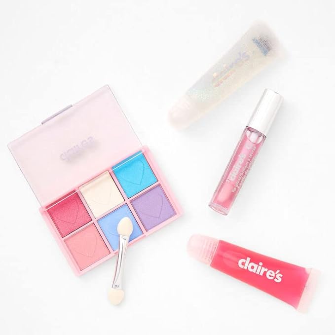 Claire's Unicorn Bling Makeup Tin - Pale Pink-Velvo Beauty