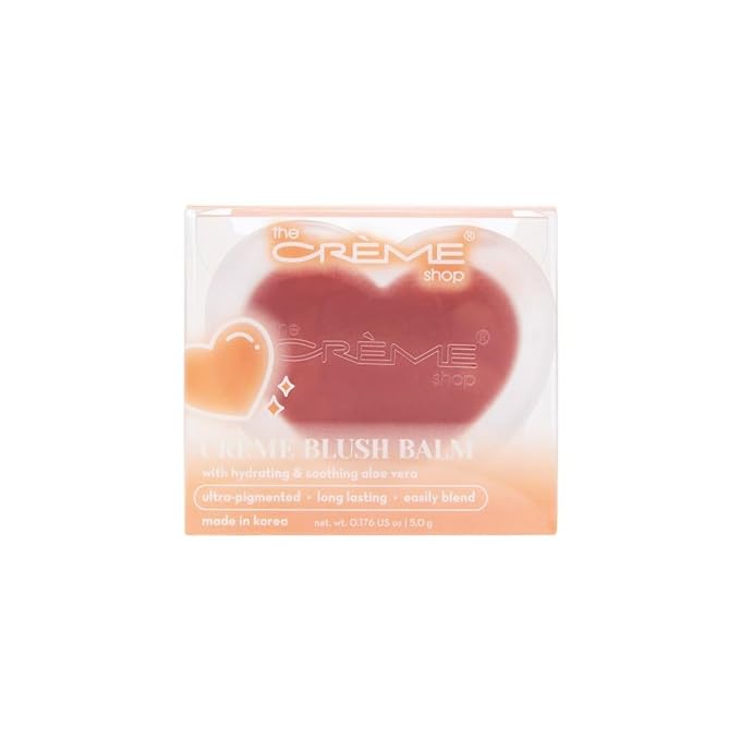 The Creme Shop Crème Blush Balm: Dewy Color Perfection with Aloe Vera. Buildable, Long-lasting, Easily Blendable for Naturally Rosy Cheeks. Embrace the Glow – LoveStruck-Velvo Beauty