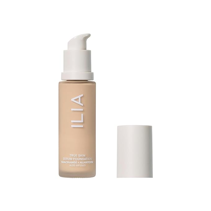 ILIA - True Skin Serum Foundation | Non-comedogenic, Cruelty-Free, Vegan, Weightless Feel, Buildable Coverage, Safe For Sensitive Skin (Mallorca SF1.5)-Velvo Beauty