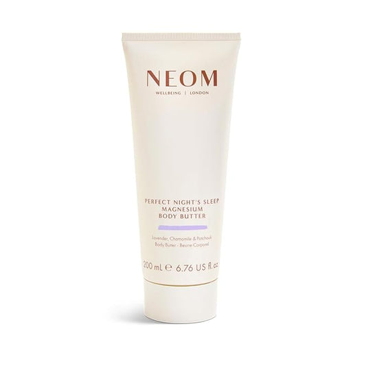Neom - Magnesium Body Butter | 6.76 Fl Oz (200ml) | Lavender, Chamomile, & Patchouli | Lotion for Sleep with Essential Oils | 100% Natural Fragrances | Nourish & Soften | Signature Sleepy Scent-Velvo Beauty