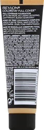 Revlon Liquid Foundation, ColorStay Face Makeup for Normal and Dry Skin, Longwear Full Coverage with Matte Finish, Oil Free, Natural Beige, 1.0 Fl Oz-Velvo Beauty