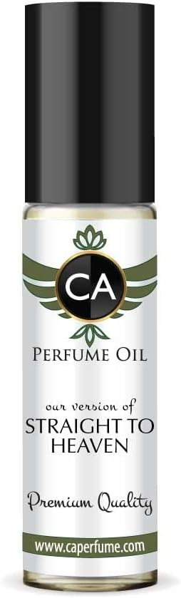 CA Perfume Impression of Straight To Heaven For Men Replica Fragrance Body Oil Dupes Alcohol-Free Essential Aromatherapy Sample Travel Size Concentrated Long Lasting Attar Roll-On 0.3 Fl Oz/10ml-Velvo Beauty