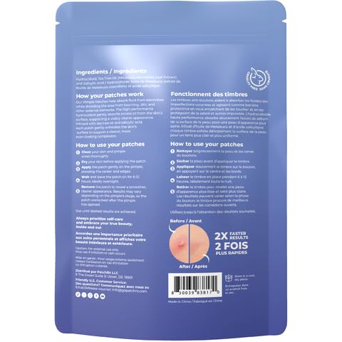 Pimple Patches for Face (240 Patches), Hydrocolloid Acne Patches with Tea Tree Oil & Salicylic Acid, Pimple Patch Pimple Stickers, Hydrocolloid Patch Acne Dots Acne Pimple Patches For Face-Velvo Beauty