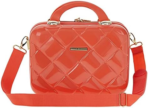 2-in-1 Essential St. Tropez Design Beauty Case - Black/Cream Python, Rose Gold-Velvo Beauty