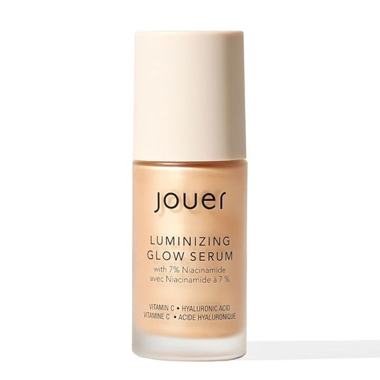Jouer Luminizing Glow Drops for Face, Dewy Serum for Glowing Skin, 7% Niacinamide, Hyaluronic Acid, & Glycerin, 1 fl oz-Velvo Beauty