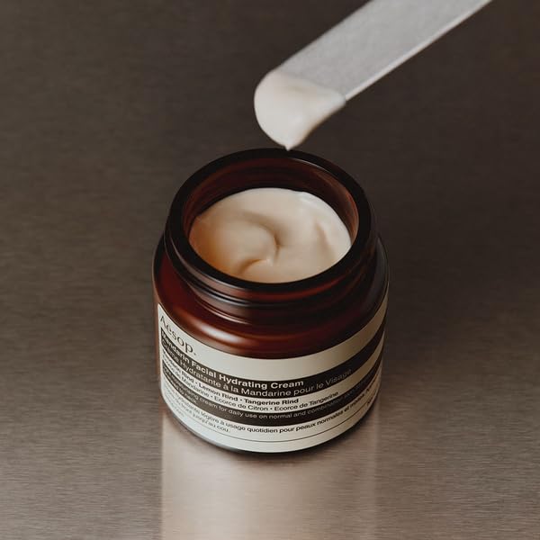 Aesop Mandarin Facial Hydrating Cream | Cools, Tones, and Balances Normal And Combination Skin | Mandarin Rind, Lemon Rind, Tangerine Rind | 2.1 oz / 60 mL-Velvo Beauty