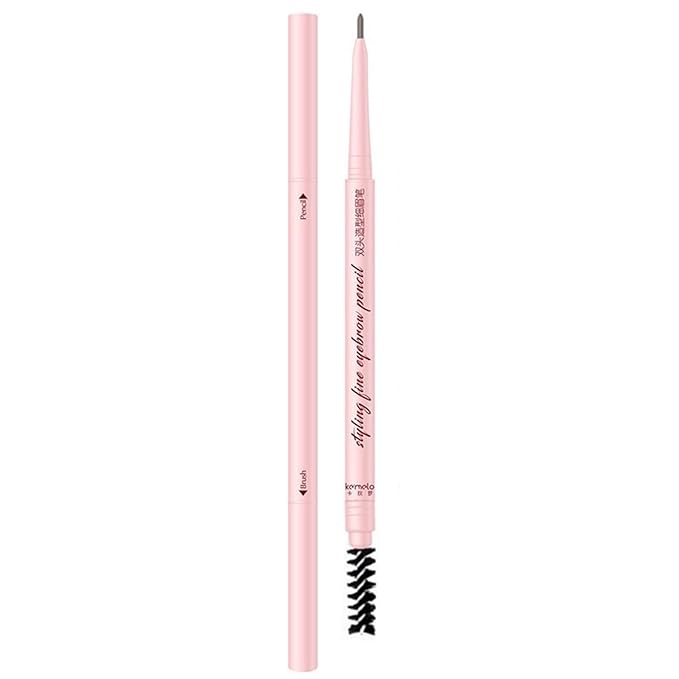 Eyebrow Pencils for Women,1Pack Micro Eyebrow Pencil Waterproof Smudgeproof,Ultra-Precise Tip Long-Lasting Brow Pencils for Natural Looking Eyebrows,Built-In Spoolie Brush,02 Milk Tea Brown.-Velvo Beauty