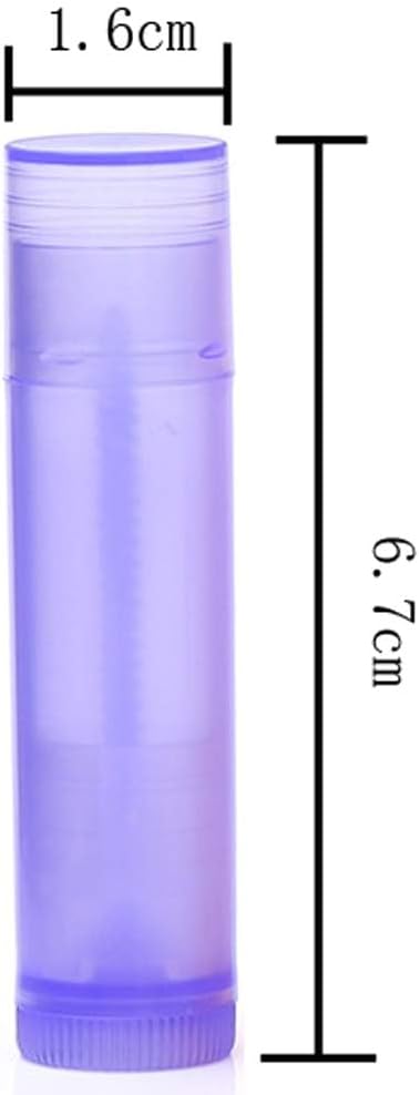 30 Pieces Multicolor Empty Lip Balm Container Tubes Lip Balm Empty Container Clear Tubes with Twist Bottom and Top Cap(Color Random)-Velvo Beauty