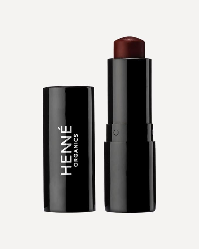 Henné Organics Luxury Lip Tint - Moisturizing, Sheer Natural Color - Nightfall (Dark Red)-Velvo Beauty