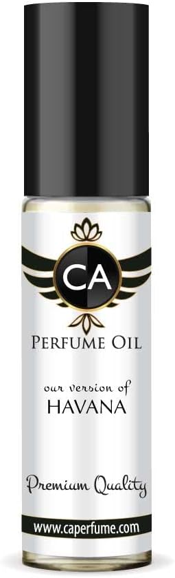 CA Perfume Impression of Havana For Men Replica Fragrance Body Oil Dupes Alcohol-Free Essential Aromatherapy Sample Travel Size Concentrated Long Lasting Attar Roll-On 0.3 Fl Oz/10ml-Velvo Beauty