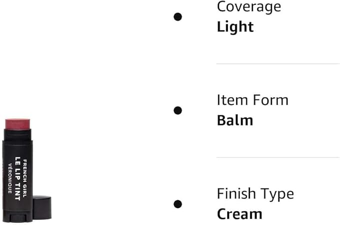 French Girl Le Lip Tint - Moisturizing & Hydrating Lip Balm for Sheer, Buildable Coverage & Shine, Clean Formula, Organic Ingredients, Vegan & Cruelty-Free-Velvo Beauty