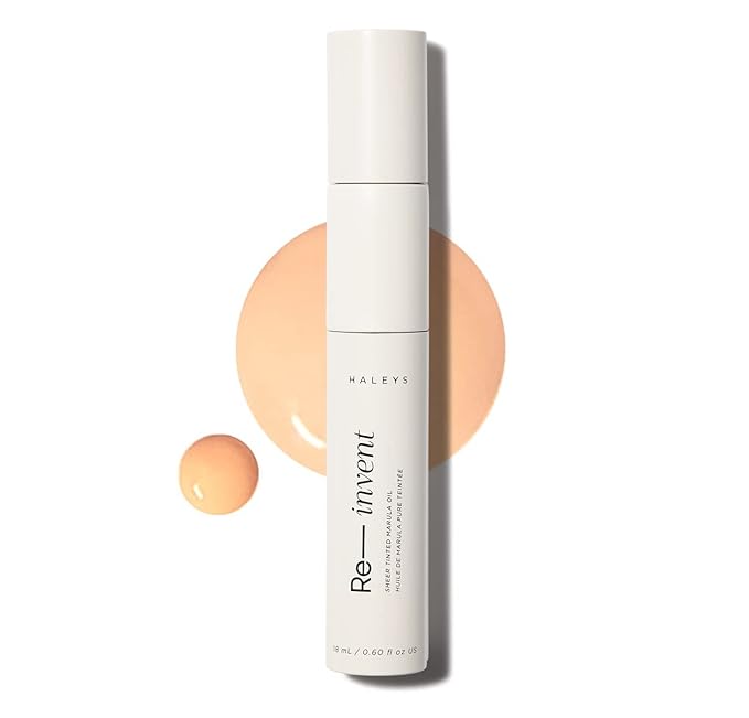 HALEYS Re-invent Sheer Tinted Marula Oil (Light/Medium Warm), Skin Tint, Tinted BB Moisturizer, Tinted Foundation, Face Oil, Hydrate Skin, Flexible Shades, Low to Med Coverage, For All Skin Types-Velvo Beauty