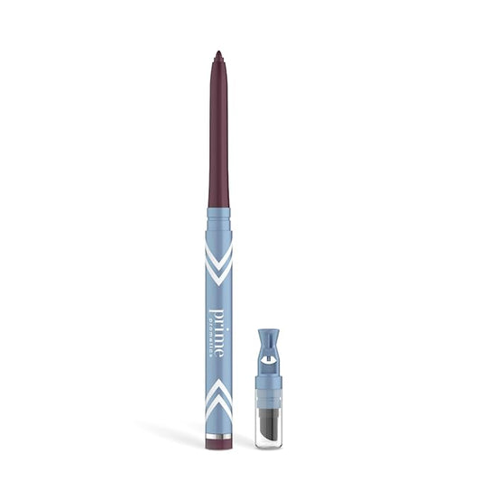 PrimeEyes Glide Eyeliner for Mature Women – Waterproof, Long-Stay and Mess-Proof – Gel Creme Texture, Discreet Sharpener and Effective Smudger (Mulberry)-Velvo Beauty