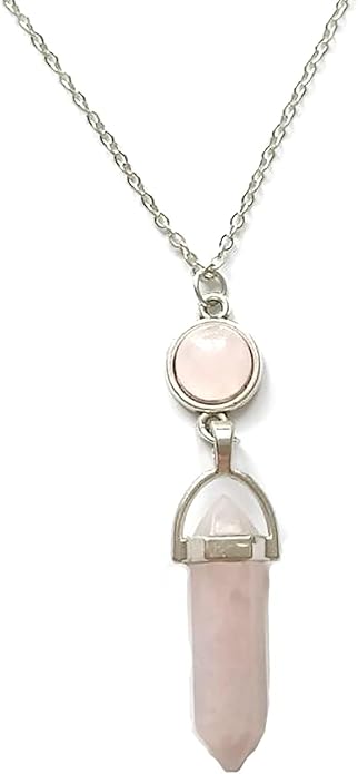 Turquoise Crystal Necklace for Women Hexagonal Healing Gemstone Spiritual Energy Pendant Necklace Jewelry for Women-Velvo Beauty