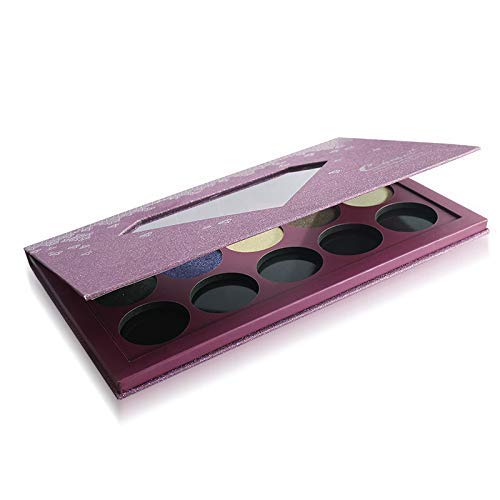Large-Sized Empty Magnetic Makeup Palette with Diamond-Shaped Transparent Window-Velvo Beauty