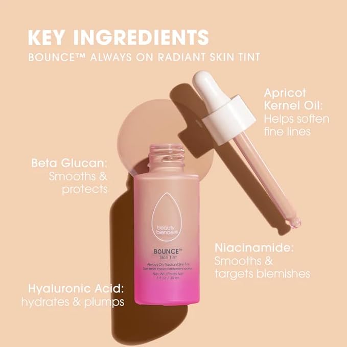 Beautyblender 12-Hour Always on Radiant Skin Tint, Breathable Serum Foundation Stays Put for All Day Long Wear, Infused with Hyaluronic Acid & Niacinamide, Light 1-Velvo Beauty