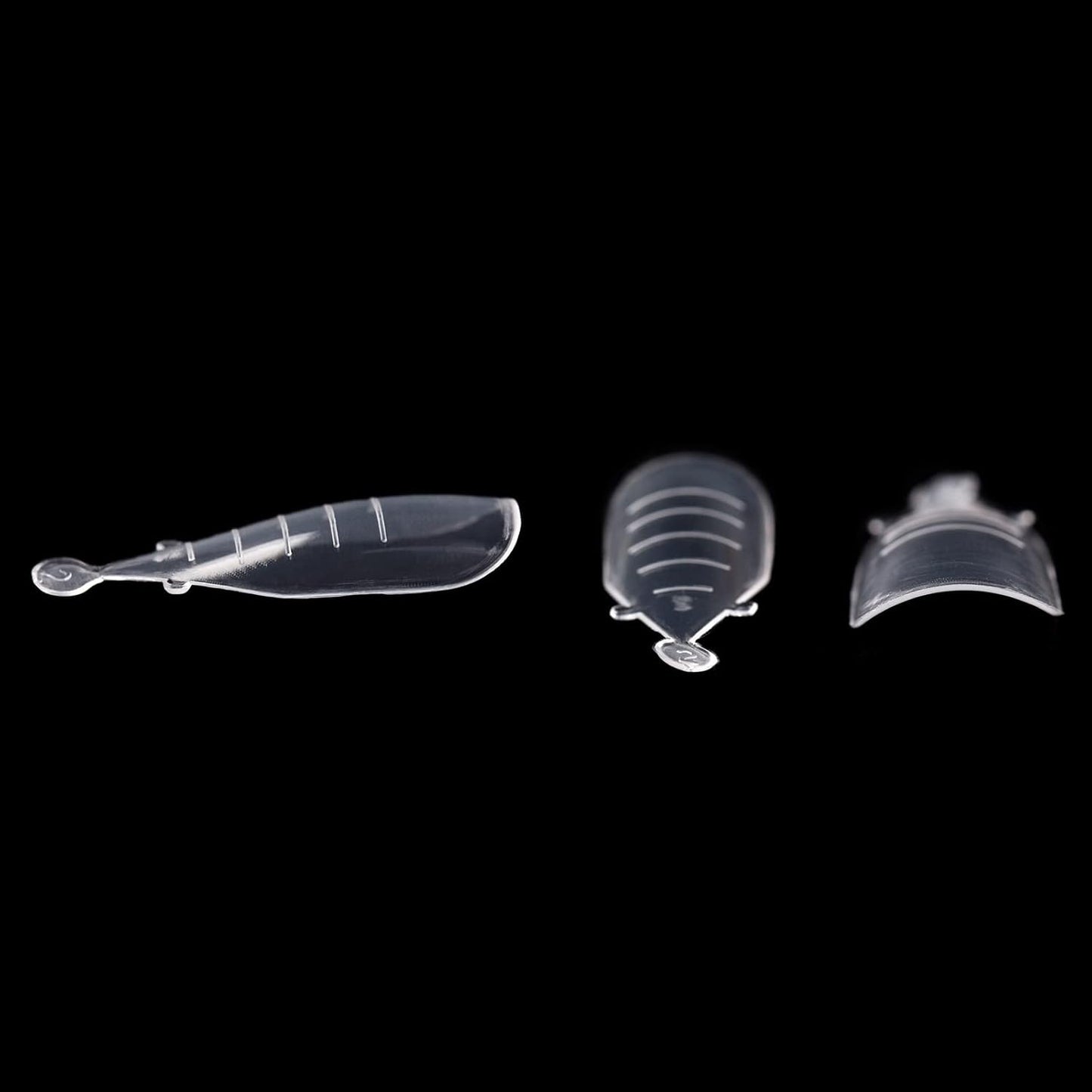 KADS 120PCS Clear Full Cover Dual Nail System Form UV Gel Acrylic Nail Art Mold Artificial Nail Tips with Scale for Extension (MODEL 9)-Velvo Beauty