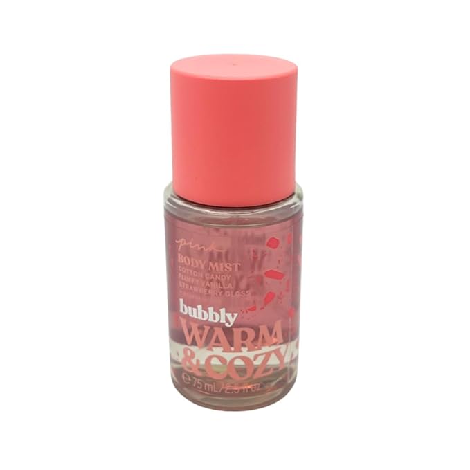 Victoria's Secret Pink Bubbly Body Mist Travel Size 2.5 fl oz (Warm & Cozy and Fresh & Clean)-Velvo Beauty