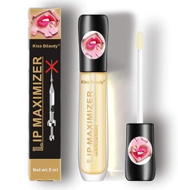 Plumping Lip Gloss with Hydrating Formula, Lip Maximizer Effect, Long Lasting Moisturization, 5ml, clear-Velvo Beauty