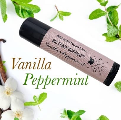 Pure Bison Tallow Lip Balm Set (5 pack) - Moisturizing, Non-Habit Forming, Soothes Chapped Lips, Hydrating-Velvo Beauty