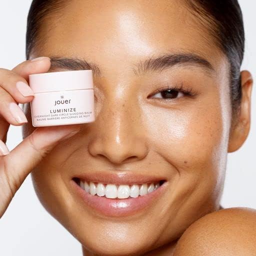 Jouer Luminize Overnight Dark Circle Slugging Balm – Fragrance Free, Caffeine Eye Cream, Overnight Eye Treatment, Brightening Eye Balm, Paraben Free, Gluten & Cruelty Free-Velvo Beauty