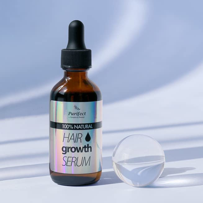 100 Natural Botanical Hair Growth Serum for Nourishing Hair Scalp and Protecting Hair loss, Moringa Camellia Rosemary Castor Tea Tree Peppermint Jojoba Blended , Made In USA (2oz)-Velvo Beauty