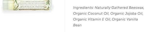 100% Natural Beeswax Lip Balm with Organic Oils (Cozy Vanilla, 4 pack)-Velvo Beauty